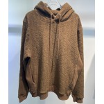 Dior Oblique Hooded Sweatshirt Brown Terry Cotton Jacquard