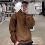 Dior Oblique Hooded Sweatshirt Brown Terry Cotton Jacquard