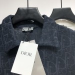 Dior Oversize Dior Oblique Polo Navy