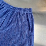 Dior Oversize Dior Oblique Short Blue