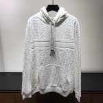 Dior oblique jacquard cotton terry hoodie white