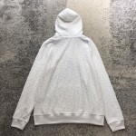 Dior oblique jacquard cotton terry hoodie white