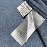 Dior Oblique Overshirt Blue Cotton-Blend Twill