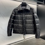 Dior Oblique Quilted Jacket Black Technical Jacquard