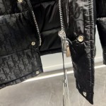 Dior Oblique Quilted Jacket Black Technical Jacquard