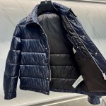 Dior Oblique Quilted Jacket Navy Technical Jacquard