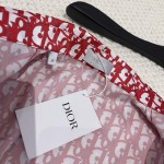 Dior Oblique Short-Sleeved Shirt Red and White Silk Twill Set