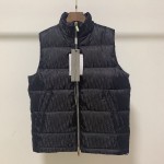 Dior Oblique Sleeveless Down Jacket Vest Black