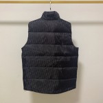 Dior Oblique Sleeveless Down Jacket Vest Black