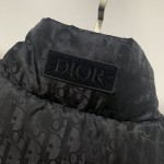 Dior Oblique Sleeveless Down Jacket Vest Black