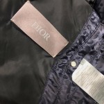 Dior Oblique Sleeveless Down Jacket Vest Navy Blue