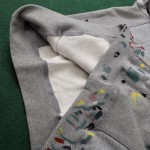 Dior Paint Print hoodies Gray