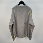 Dior Paint Print sweatshirt Gray