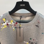 Dior Paint Print sweatshirt Gray