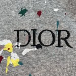 Dior Paint Print sweatshirt Gray