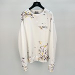 Dior Paint Print sweatshirt white