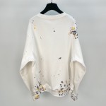 Dior Paint Print sweatshirt white