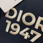 Dior Relaxed-Fit T-Shirt Navy Blue Cotton Jersey