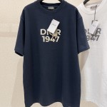 Dior Relaxed-Fit T-Shirt Navy Blue Cotton Jersey