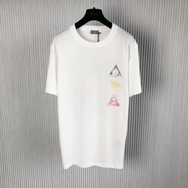 Dior Relaxed-Fit T-Shirt White Slub Cotton Jersey