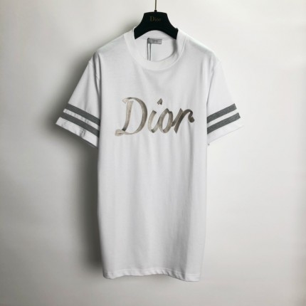 Dior Relaxed-Fit T-Shirt White Organic Cotton Compact Jersey