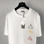 Dior Relaxed-Fit T-Shirt White Slub Cotton Jersey