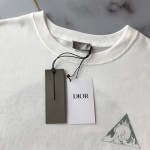 Dior Relaxed-Fit T-Shirt White Slub Cotton Jersey