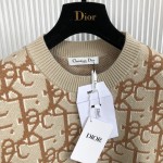 Oversized CACTUS JACK DIOR Sleeveless Sweater Beige and Brown