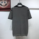 Dior Oversized Dior Striped T shirt Black