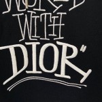 Dior and Shawn Oversized Hooded Sweatshirt Black