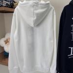 Dior and Shawn Oversized Hooded Sweatshirt White