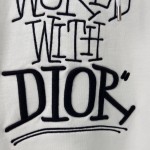 Dior and Shawn Oversized Hooded Sweatshirt White