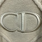 Dior Sweater with CD Logo Wool Beige