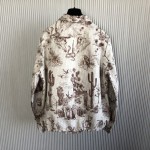 Dior Blouson Brown and White Double Sided Technical Canvas