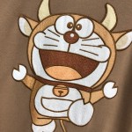 Doraemon x Gucci hooded sweatshirt Brown