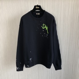 Oversized CACTUS JACK DIOR Sweatshirt Black Cotton Fleece