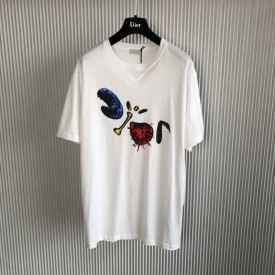 Oversized CACTUS JACK DIOR T-Shirt White Cotton Jersey