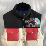 The North Face x Gucci down vest cream