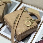 Small Lady Dior My ABCDior Bag Beige Patent