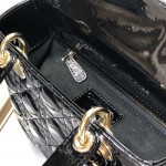 Small Lady Dior My ABCDior Bag Black Patent