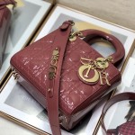 Small Lady Dior My ABCDior Bag Pink Patent