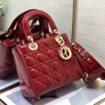 Small Lady Dior My ABCDior Bag Red Patent