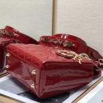 Small Lady Dior My ABCDior Bag Red Patent