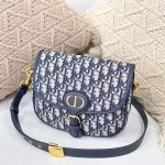 Dior Medium Dior Bobby Bag Blue Dior Oblique Jacquard