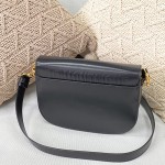 Medium Dior Bobby Bag Black Box Calfskin