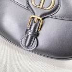 Medium Dior Bobby Bag Black Box Calfskin