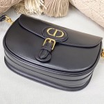 Medium Dior Bobby Bag Black Box Calfskin