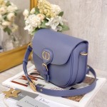 Medium Dior Bobby Bag Blue Box Calfskin