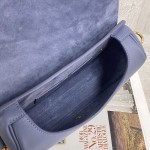 Medium Dior Bobby Bag Blue Box Calfskin