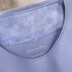 Medium Dior Bobby Bag Blue Box Calfskin